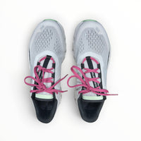 On Cloudmonster men's shoe in White/Lima - product view 4