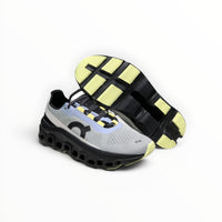 On Cloudmonster men's shoe in Fossil/Magnet - product view 2