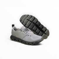 On Cloud 6 Waterproof women's lifestyle shoe in Zinc/Canyon, pair view