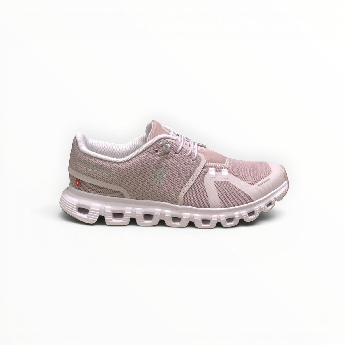 On Cloud 6 Waterproof women's lifestyle shoe in Rose/Shell, side profile