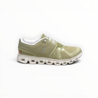 On Cloud 6 Waterproof women's lifestyle shoe in Hay/Frost, side profile