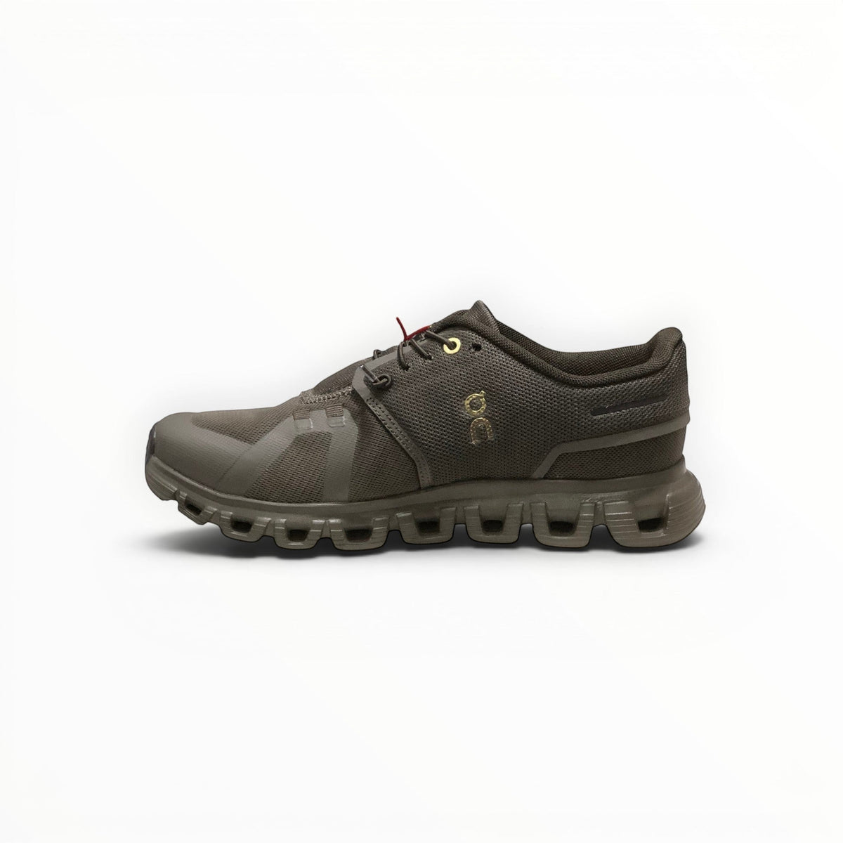 On Cloud 6 Waterproof women's lifestyle shoe in Olive/Black, pair view