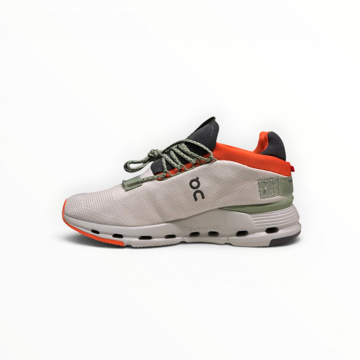 On Cloudnova Women's Silver/Orange lifestyle shoe – image 3