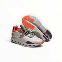 On Cloudnova Women's Silver/Orange lifestyle shoe – image 4