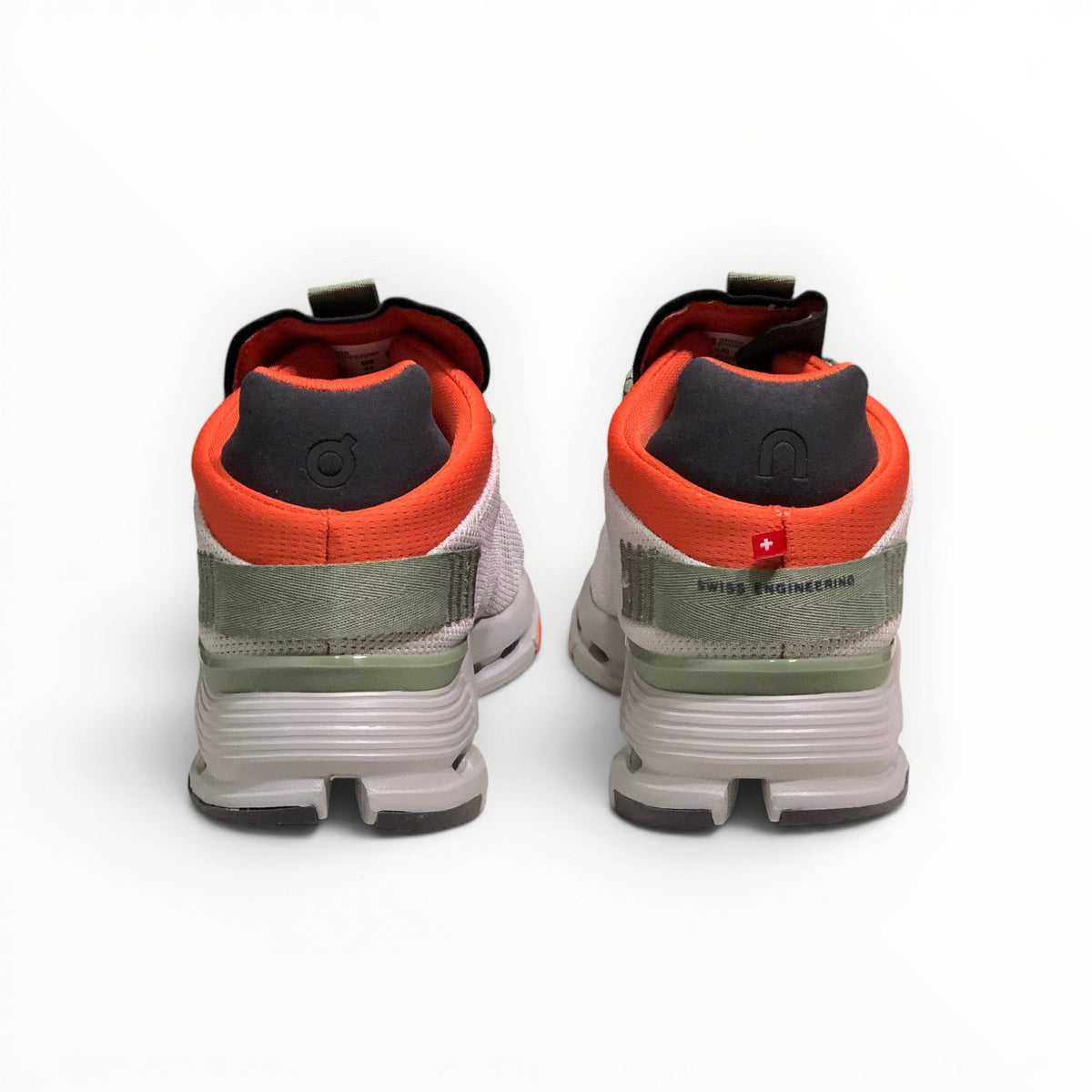 On Cloudnova Women's Silver/Orange lifestyle shoe – image 5