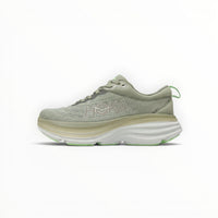 Hoka Bondi 8 women's running shoe in Olive Haze/Mercury, outsole view
