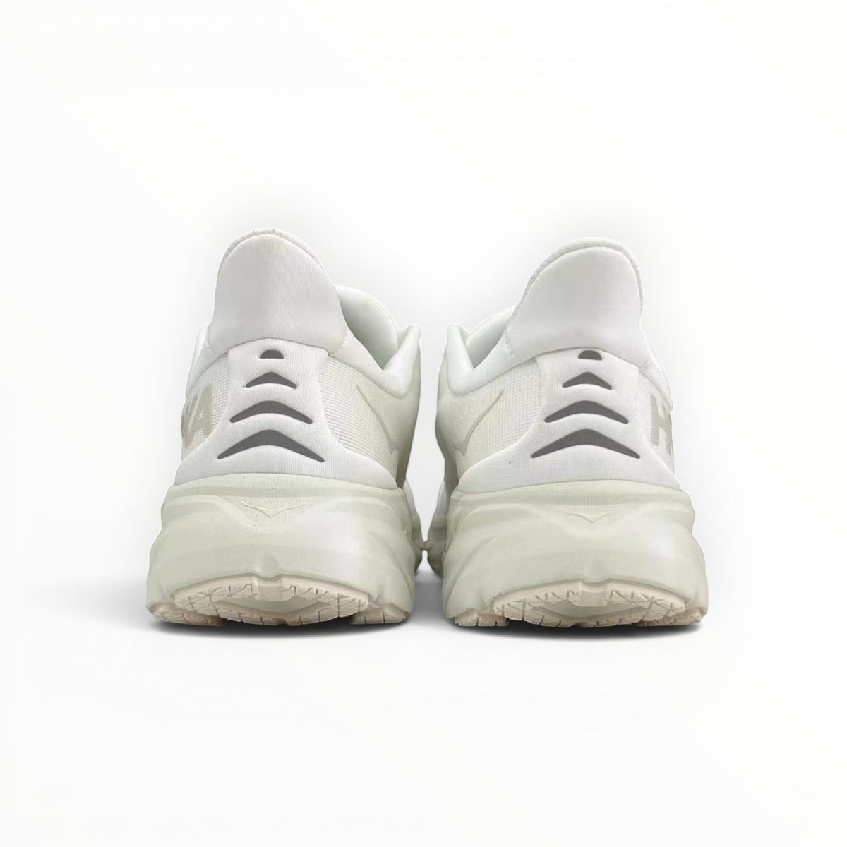 Hoka Clifton 8 men's shoe in White/White – product view 4