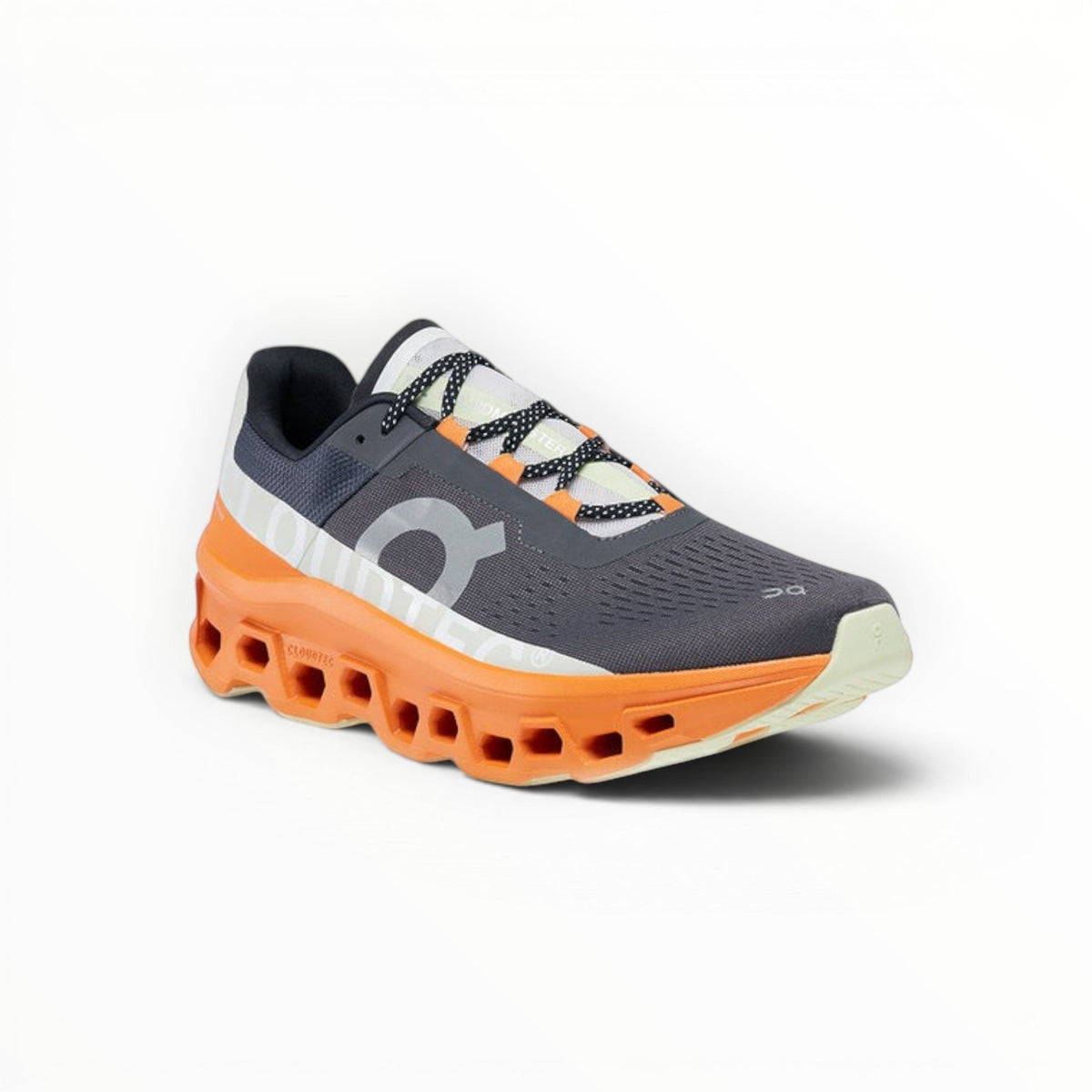 On Cloudmonster men's shoe in Fawn/Turmeric - product view 4