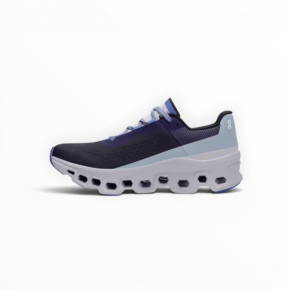 On Cloudmonster women's shoe in Acai/Lavender - product view 2