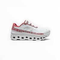 On Cloudmonster women's shoe in White/Flame - product view 6