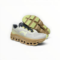 On Cloudmonster men's shoe in Moon/Fawn - product view 4