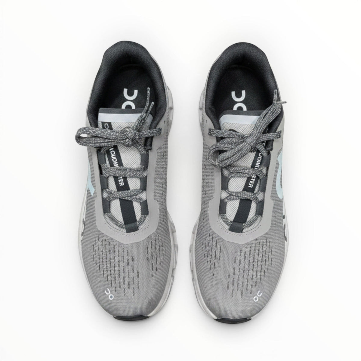 On Cloudmonster men's shoe in Cinder/Fog - product view 3