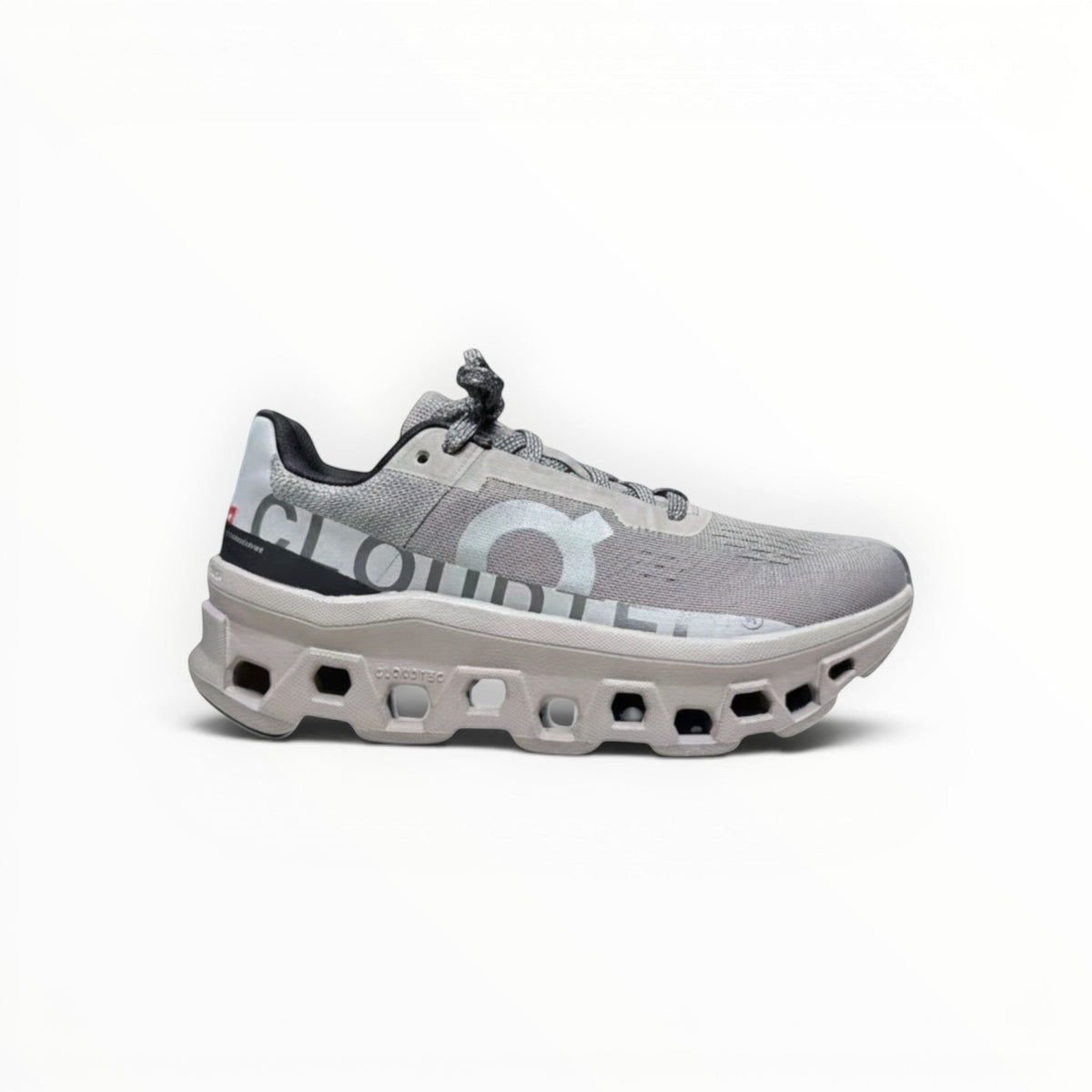 On Cloudmonster men's shoe in Cinder/Fog - product view 7