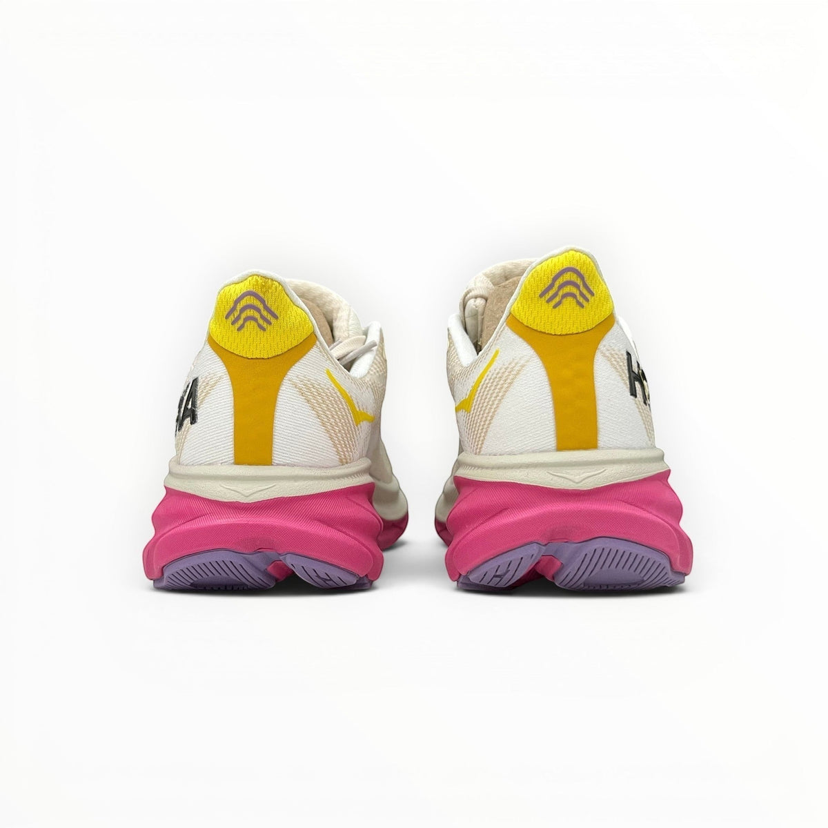 Hoka Clifton 9 women's running shoes in Eggnog/Blanc de Blanc – product view 6