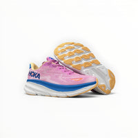 Hoka Clifton 9 women's running shoes in Cyclamen/Sweet Lilac – product view 4