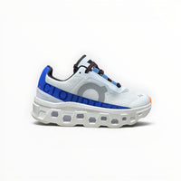 On Cloudmonster men's shoe in Frost/Cobalt - product view 1