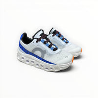 On Cloudmonster men's shoe in Frost/Cobalt - product view 5