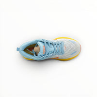 Hoka Bondi 8 women's running shoe in Summer Song/Country Air, three-quarter view