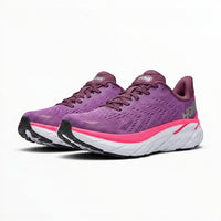Hoka Clifton 8 men's shoe in Grape Wine/Beautyberry – product view 5