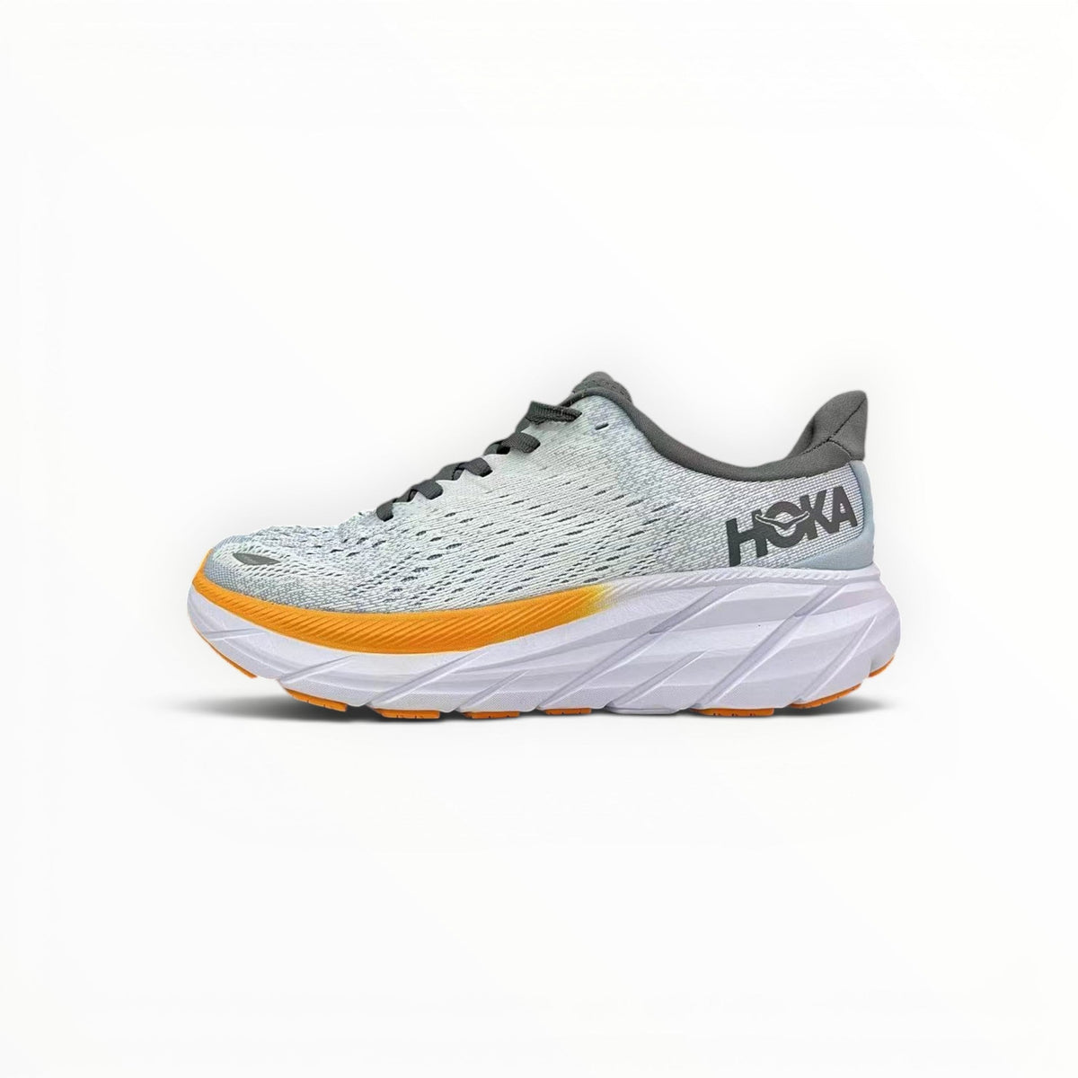 Hoka Clifton 8 women's shoe in Anthracite/Castlerock – product view 1