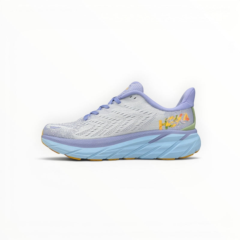 Hoka Clifton 8 men's shoe in Baby Lavender/Smoke Green – product view 1