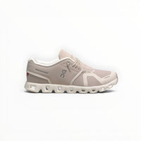 On Cloud 5 women's lifestyle shoe in Pearl/White, side profile