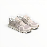 On Cloud 5 women's lifestyle shoe in Pearl/White, three-quarter view