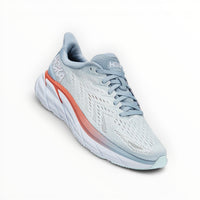 Hoka Clifton 8 women's shoe in Blue Fog/Plein Air – product view 3