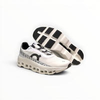 On Cloudmonster women's shoe in Ivory/Pearl - product view 5