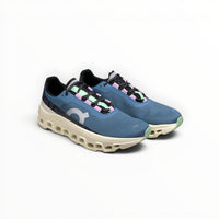 On Cloudmonster women's shoe in Glacier/Meadow - product view 3