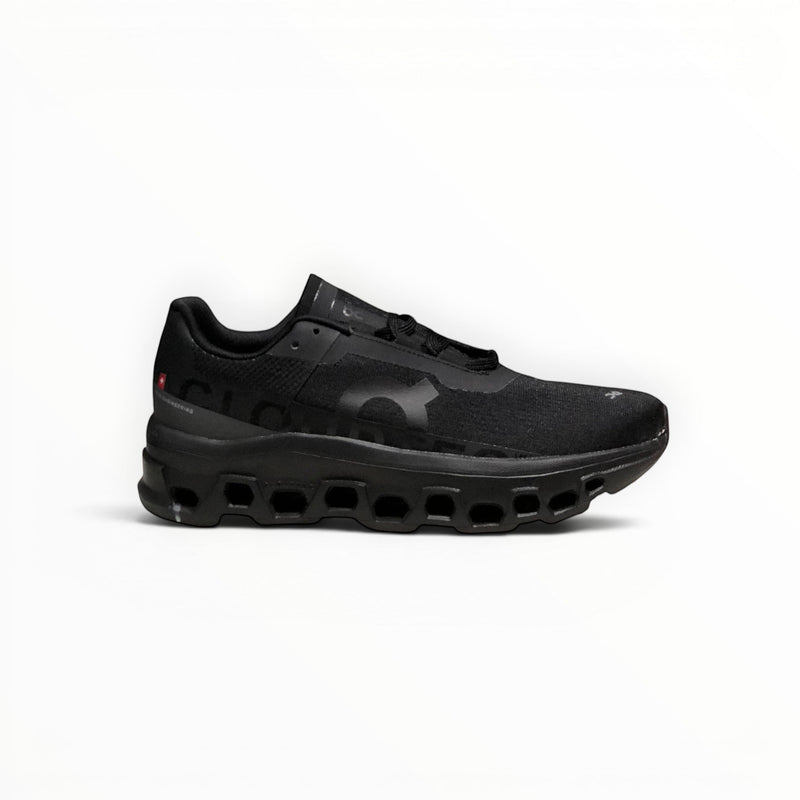On Cloudmonster women's shoe in All Black - product view 1