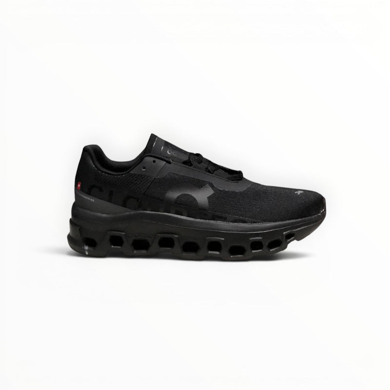 On Cloudmonster men's shoe in All Black - product view 1