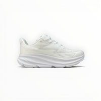 HOKA Clifton 9 men's running shoes in White/White – product view 6