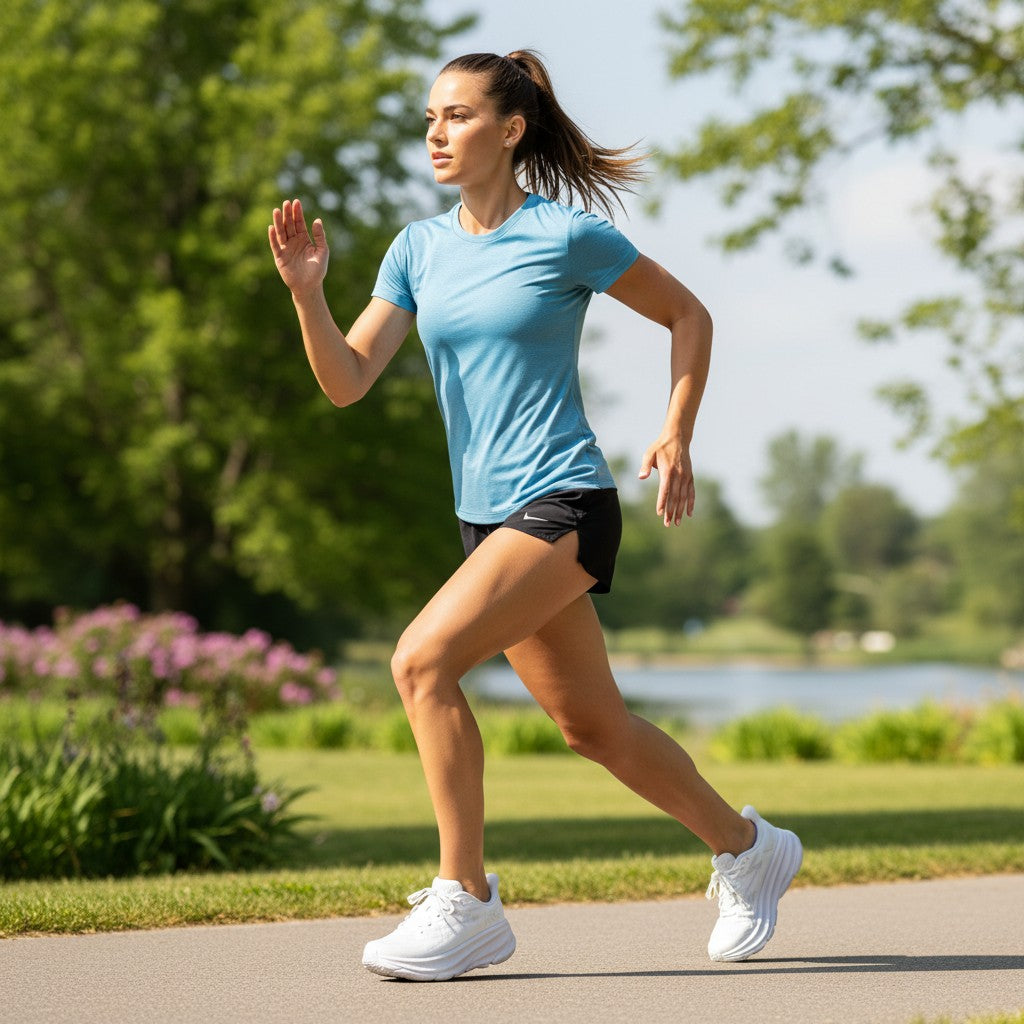 Hoka Clifton 9 women's running shoes in White/White – product view 5