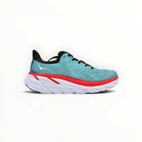 Hoka Clifton 8 men's shoe in Real Teal/Aquarelle – product view 2