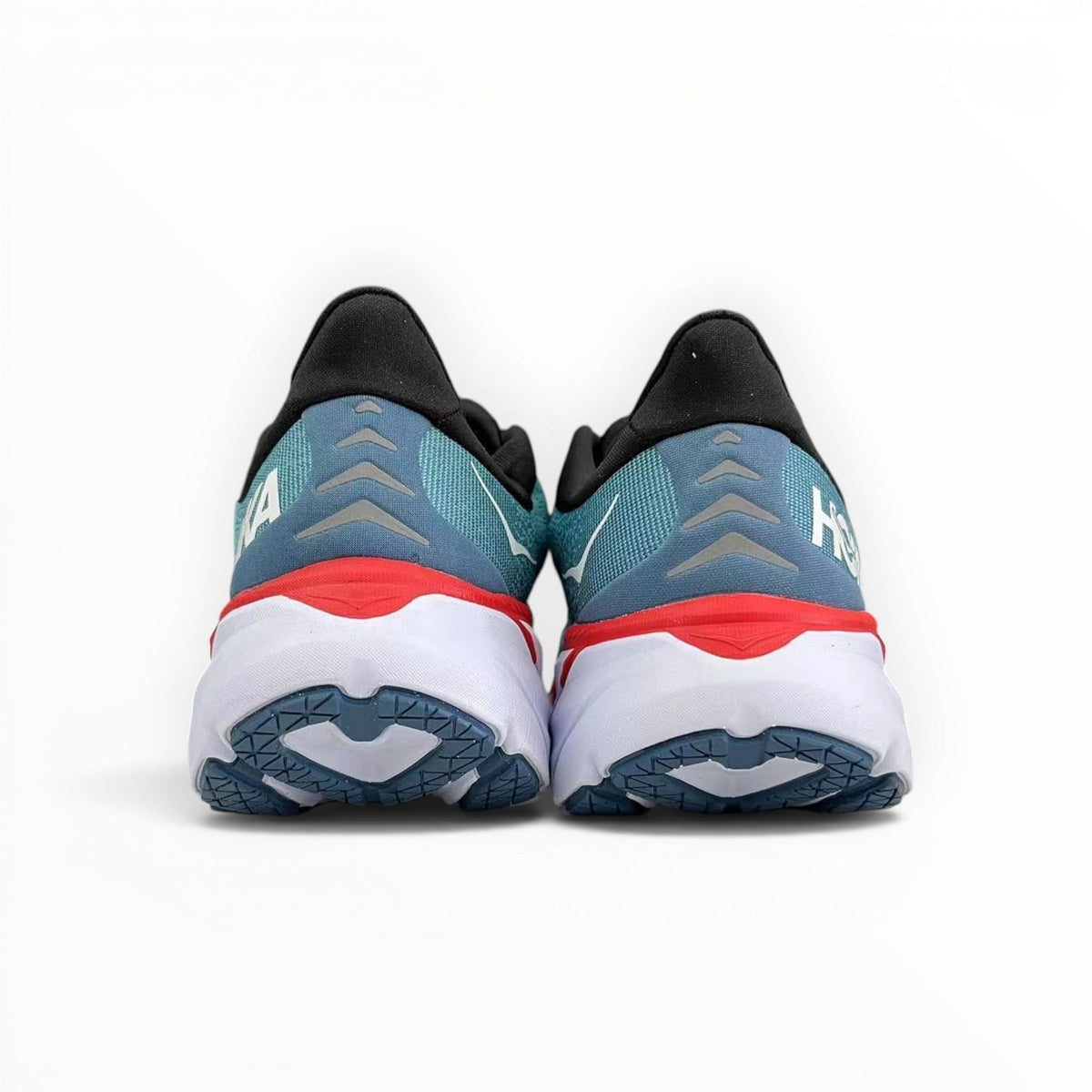 Hoka Clifton 8 men's shoe in Real Teal/Aquarelle – product view 4