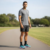 Hoka Clifton 8 men's shoe in Real Teal/Aquarelle – product view 5