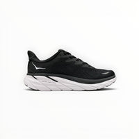 Hoka Clifton 8 men's shoe in Black/White – product view 2