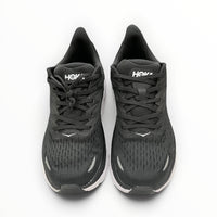 Hoka Clifton 8 men's shoe in Black/White – product view 3