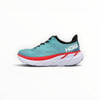 Hoka Clifton 8 women's shoe in Real Teal/Aquarelle – product view 1