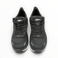 Hoka Clifton 8 women's shoe in Black/White – product view 3
