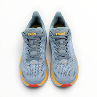 Hoka Clifton 8 women's shoe in Mountain Spring/Goblin Blue – product view 3