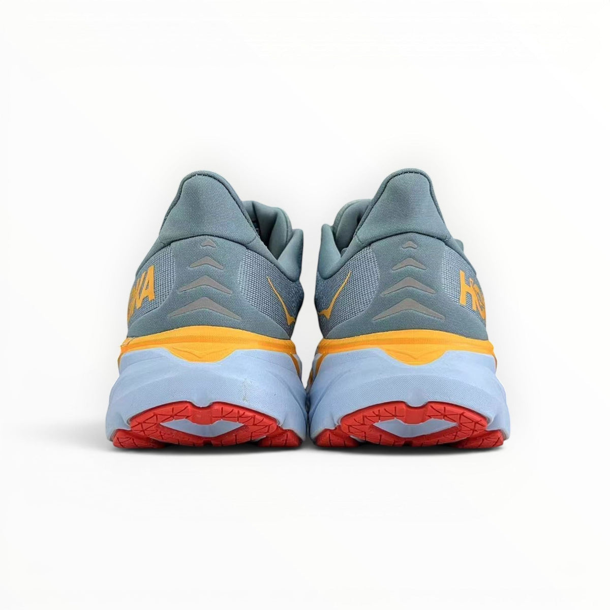 Hoka Clifton 8 women's shoe in Mountain Spring/Goblin Blue – product view 5