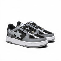 A Bathing Ape BAPE STA women's low-top sneakers in Grey/Black, product view 1