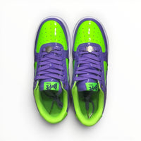 A Bathing Ape BAPE STA women's low-top sneakers in Green/Purple, product view 4