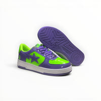 A Bathing Ape BAPE STA women's low-top sneakers in Green/Purple, product view 5