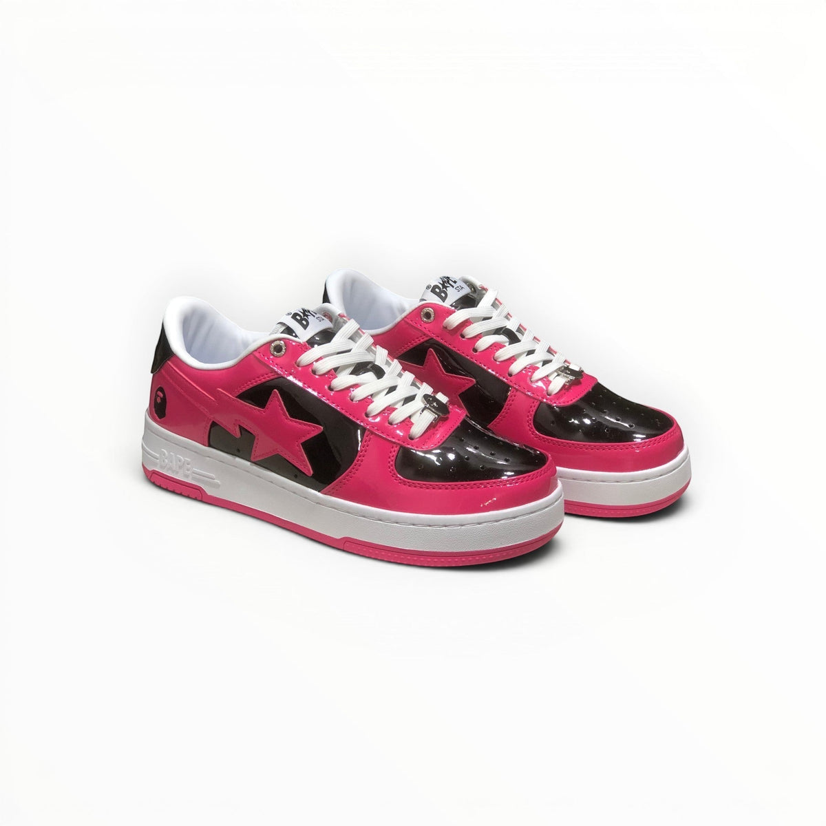 A Bathing Ape BAPE STA women's low-top sneakers in Pink/Black, product view 1