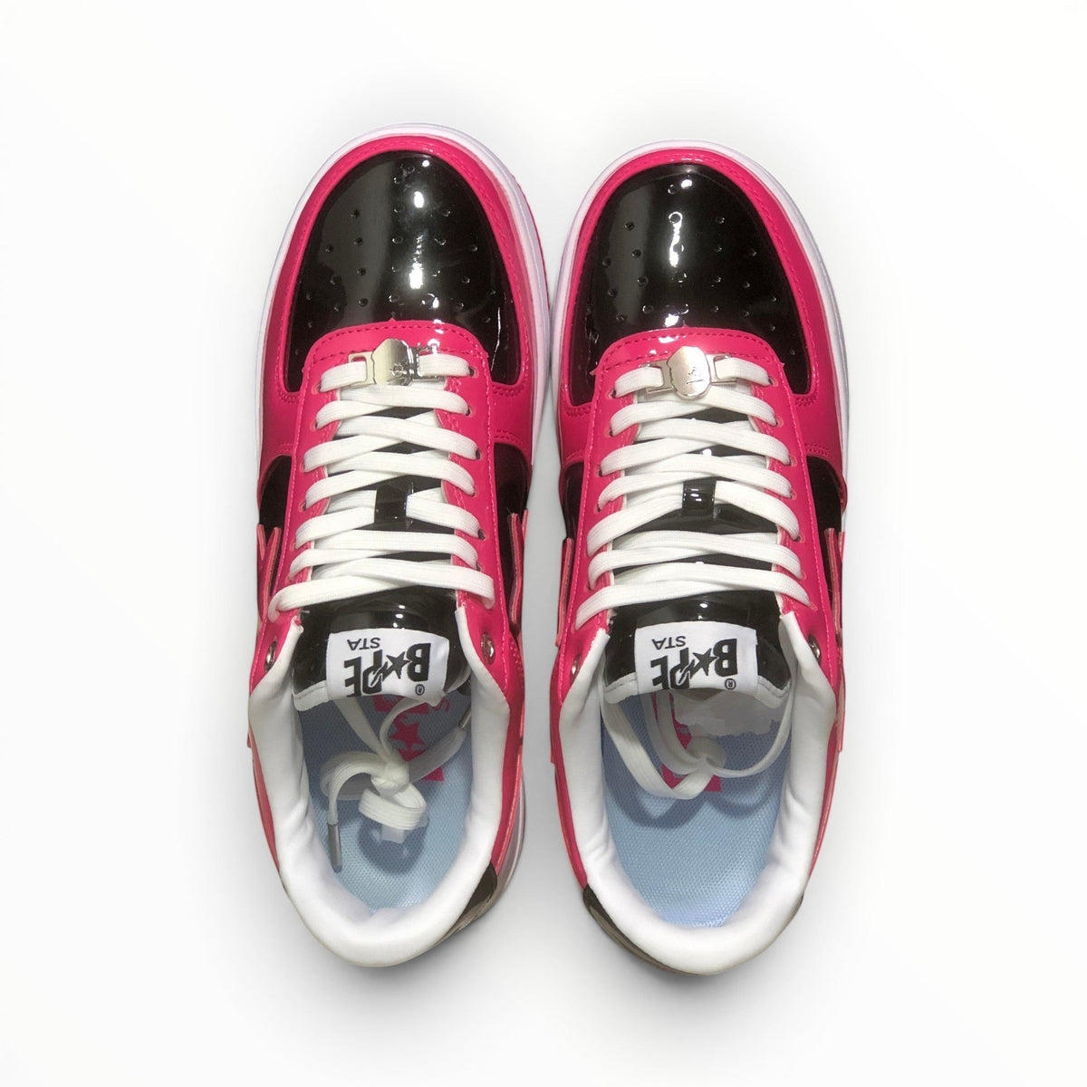 A Bathing Ape BAPE STA women's low-top sneakers in Pink/Black, product view 4