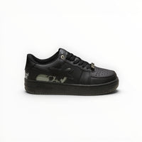 A Bathing Ape BAPE STA men's low-top sneakers in Triple Black, product view 5