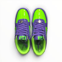 A Bathing Ape BAPE STA men's low-top sneakers in Green/Purple, product view 4